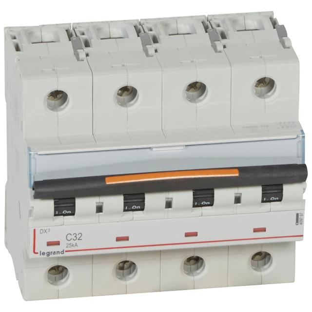 Wyłącznik Nadprądowy S324 C32 4P 32A 25Ka DX3 409797 LEGRAND