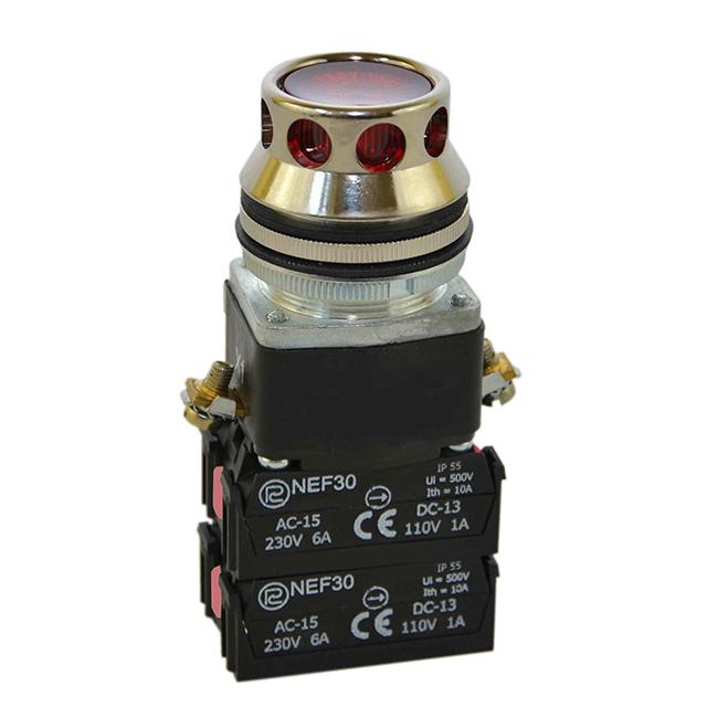 Przycisk NEF30-KL3Y/24V czerwony W0-NEF30-KL 3Y C PROMET