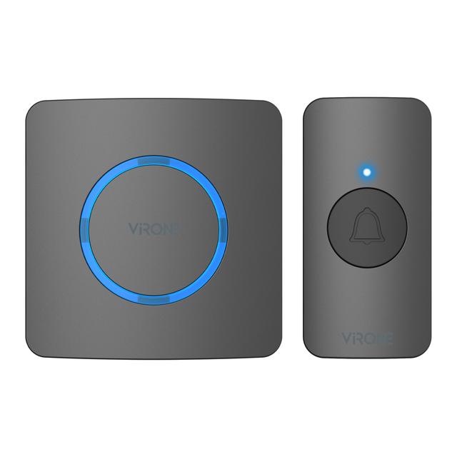 ENGA AC, dzwonek bezprzewodowy sieciowy, learning system, 38 dźwięków, 200m, czarny