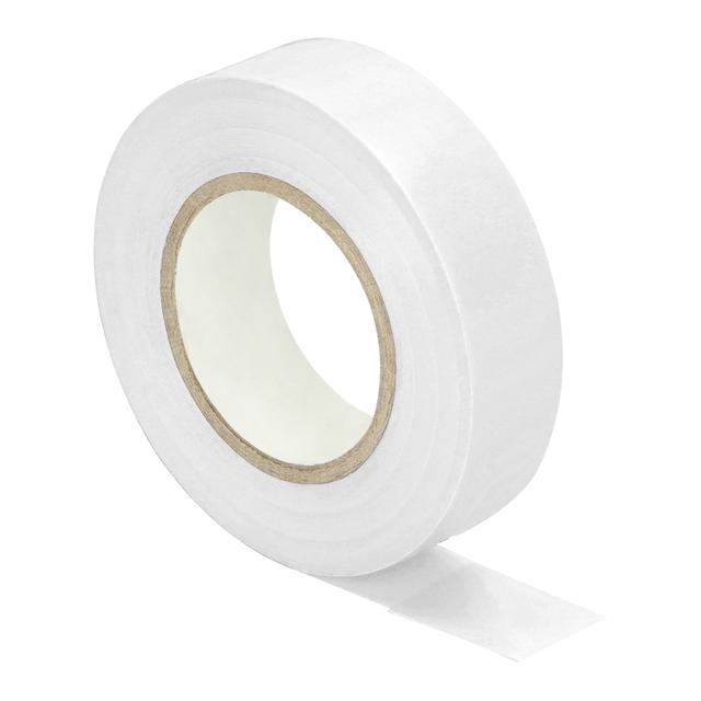 Zestaw 10 taśm izolacyjnych 19mm, biała, uniepalniona, grubość 0,13mm, długość 20m