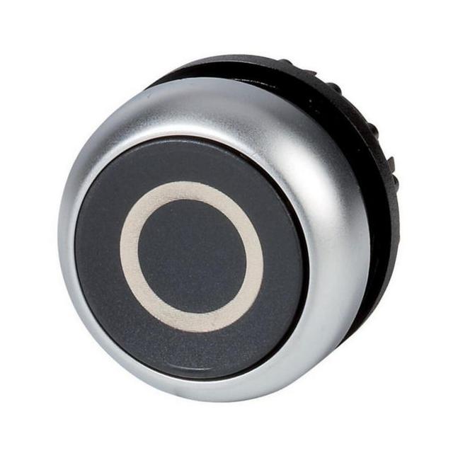 M22-DR-S-X0 Przycisk czarny /O/ bez samopowrotu płaski 216632 EATON