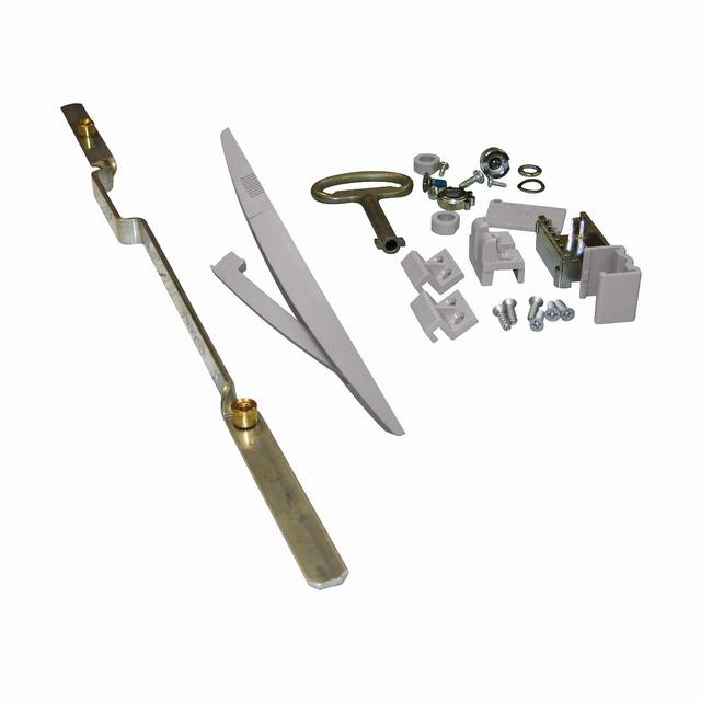 Thalassa Zamek z klamką i cięgnami do PLA o wysokości 1250 mm RAL 7035