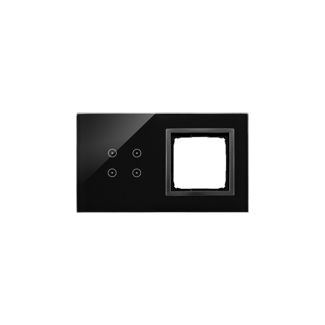 Simon 54 Touch Panel dotykowy S54 Touch 2 moduły 4 pola dotykowe + 1 otwór na osprzęt S54 zastygła lawa DSTR240/73 KONTAKT