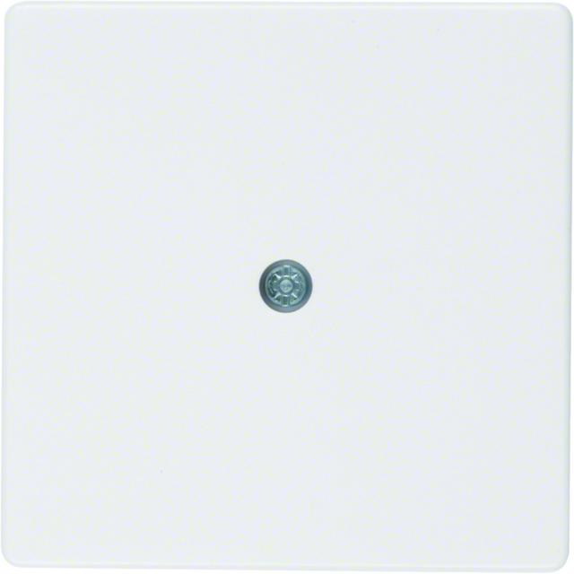 BERKER Q.x Płytka czołowa do przyłącza kablowego biały aksamit 10196089 HAGER