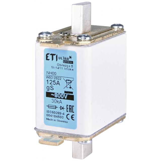 Wkładka topikowa ultraszybka 800V NH00 gS 125A 800V 004184503 ETI