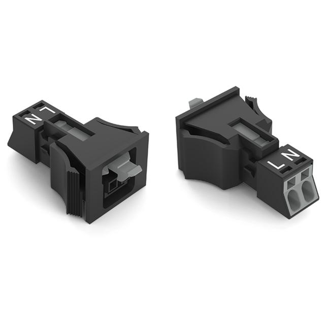 WINSTA MINI gniazdo 2-torowe SnapIn białe /50szt./ WAGO
