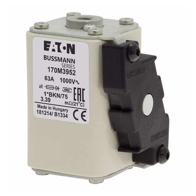 FUSE 63A 1000V 1*BKN/75 AR Wkładka szybka 63A AC 1000V rozmiar 1 43x61x74 mm aR IEC 170M3952 EATON