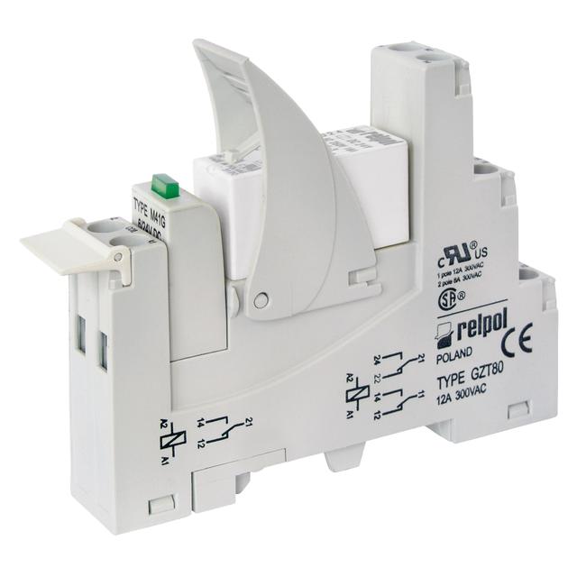 Przekaźnik interfejsowy PI84-110DC-M43G-TS-2012 2P 110V DC 8A / 250V AC RELPOL