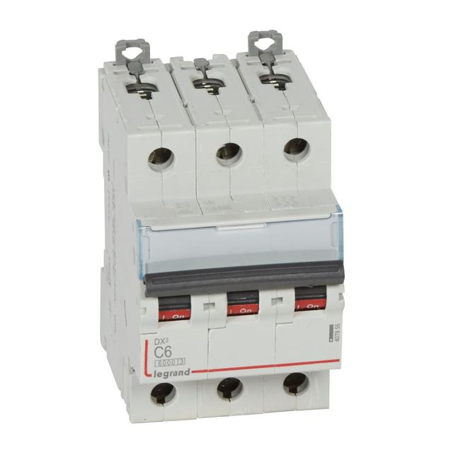WYŁĄCZNIK NADPRĄDOWY S 303 3P C 6A 6000A SERII DX3, Legrand