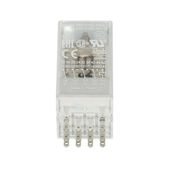 PRZEKAŹNIK CR-M125DC4, A1-A2=125V DC, 4 STYKI C/O 250V/6A 1SVR405613R8200 ABB