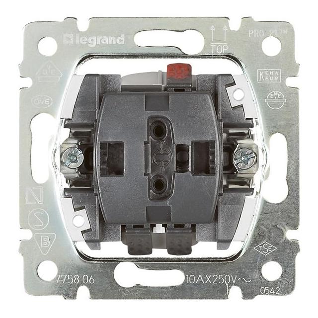 SISTENA LIFE PRZYCISK JEDNOBIEGUNOWY 10A-250V~, Legrand