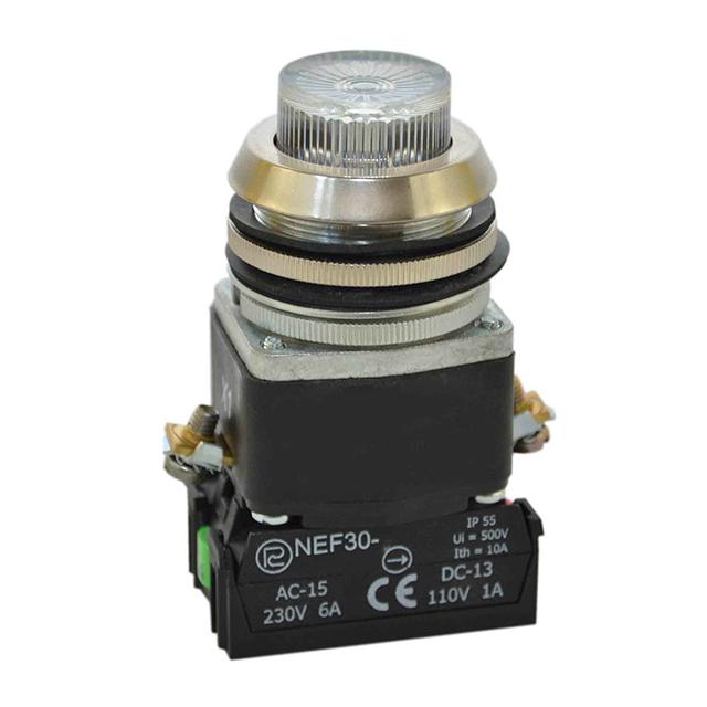 Przycisk NEF30-WL2X/24V bezbarwny