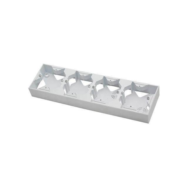 ARIA Puszka instalacyjna poczwórna - kolor biały