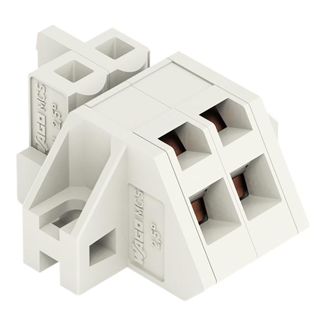 Gniazdo MCS‑MIDI Classic kątowe 2‑biegunowe jasnoszare raster 5mm 721‑302/031‑000 /100szt./ WAGO