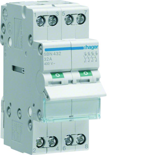 Modułowy rozłącznik izolacyjny 4P 32A 400V SBN432 HAGER