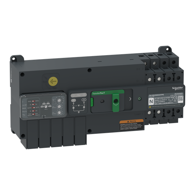 TransferPacT, przełączanie zasilania, 40A, 230V, 2P, bez komunikacji, rozmiar 100A