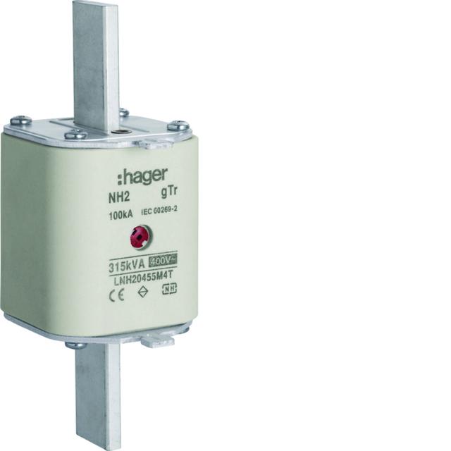 Wkładka bezp. nożowa NH2 wsk.podw. uchwyt nieiz. gTr 455A 400VAC LNH20455M4T HAGER