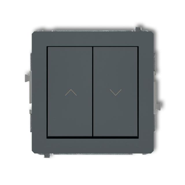 DECO Mechanizm łącznika zwierny żaluzjowego grafitowy mat