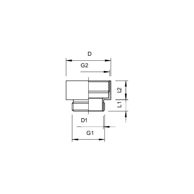 165 ADA M20-PG16, Adapter MOS.NIKL.