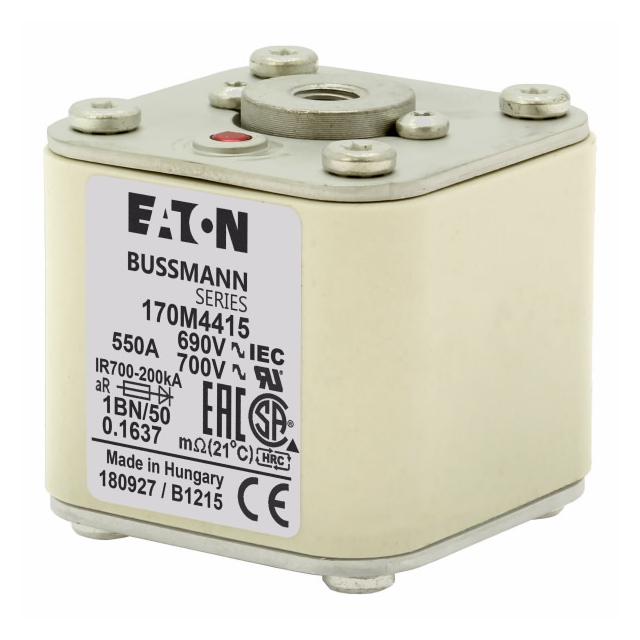FUSE 550A 690V 1BN/50 AR UC Wkładka szybka 550A AC 690V rozmiar 1 53x69x51 mm aR IEC UL w 170M4415 E