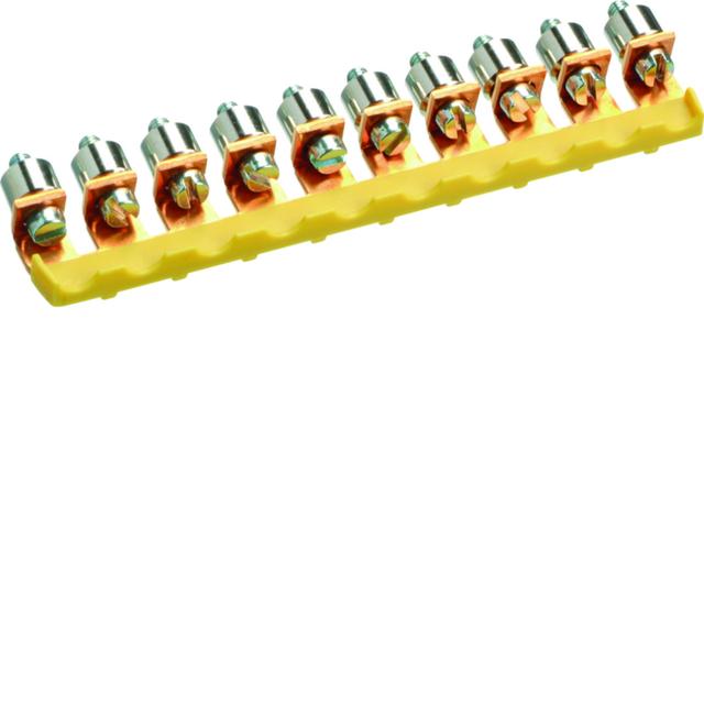 Mostek równoległy 10-polowy do zacisków 16mm2 KWJ10B10 HAGER