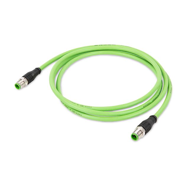 przewód ETHERNET wtyczka kątowa/wtyczka kątowa M12 5m WAGO