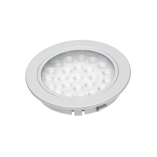 GTV OPRAWA LEDOWA WPUSZCZANA ALVARO, 12V DC, 1,7W, 24 SMD3528, CIEPŁY BIAŁY, 2m PRZEWÓD Z MINIAMP (2 WKRĘTY, TAŚMA 3M) LD-AL24CB-53 GTV Poland