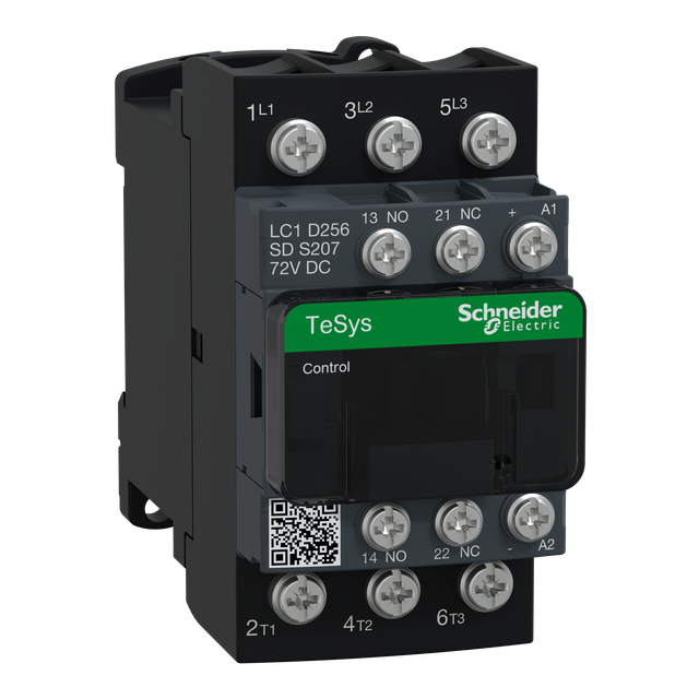 Stycznik mocy TeSys D [AC-3] 25A 3P 1Z 1R kolejowy cewka 72VDC LC1D256SDS207 Schneider