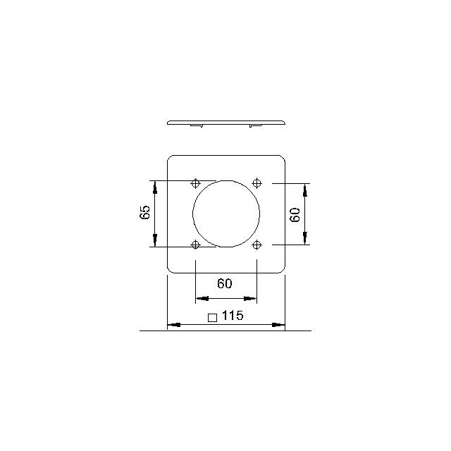 2393/UP, POKRYWA TYNKARSKA DO PUSZKI P/T