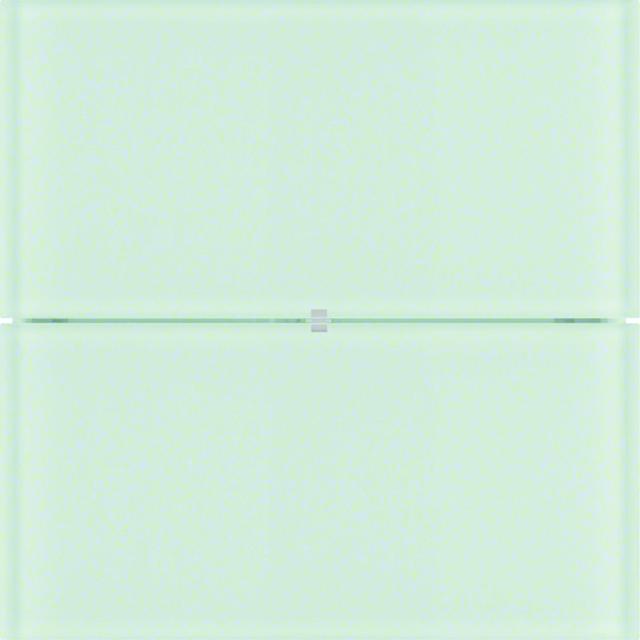 BERKER B.IQ Przycisk podwójny standard szkło białe 75162090 HAGER