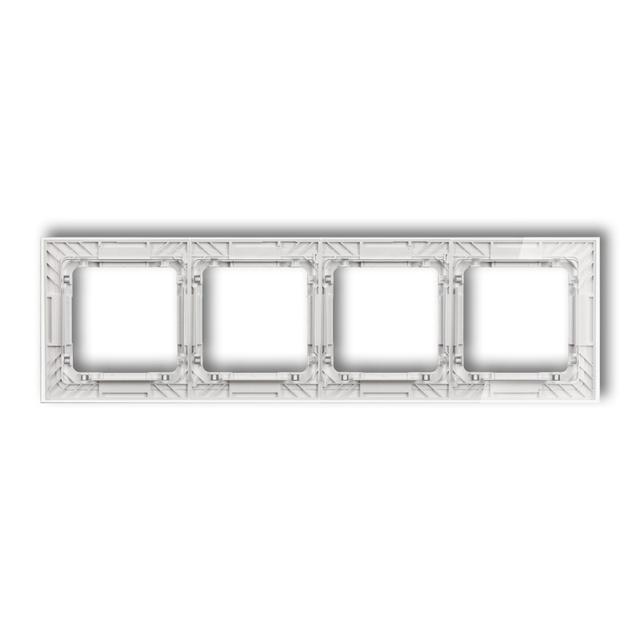 "DECO Ramka poczwórna transparentna DECO Art - efekt szkła (ramka: transparentna