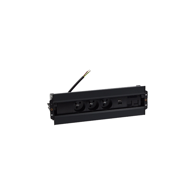 Simon 480 TS48-630E30BK0-44 Spinner 3 gn. typ E + ładow. USB A+C i płytka dla 2 złączy RJ45 keystone 48630E30BK00000-44 KONTAKT