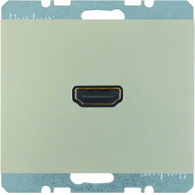 BERKER K.5 Gniazdo HDMI z przyłączem 90st stal szlachetna lakierowana 3315437004 HAGER