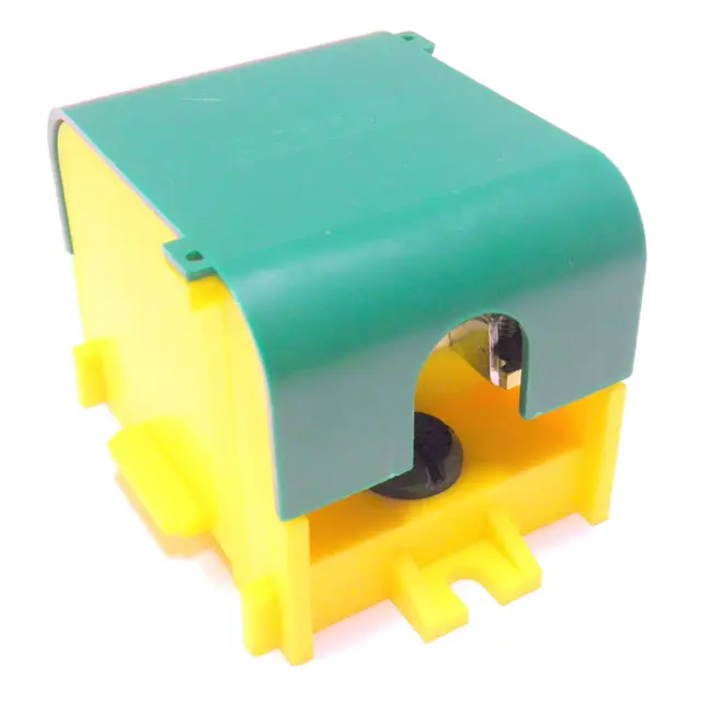 LZ1*70/16P , Odgałęźnik instalacyjny 1-segmentowy (zacisk: 1x70mm2 - 4x16mm2)/ z pokrywą, żółto-zie SIMET