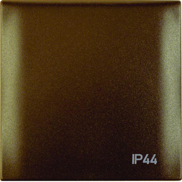 Integro Flow Ramka z pokrywą z nadrukiem IP44 , brąz 918282591 HAGER