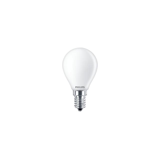 Żarówka LED Kulka 6,5W=60W 806lm / 2700K barwa ciepła LEDLuster 6,5-60W P45 E14 827 PHILIPS