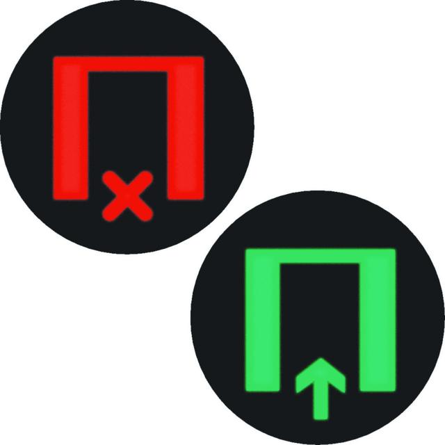 R.x Folia do sygnalizatora świetlnego symbol  nie wchodzić/proszę wejść