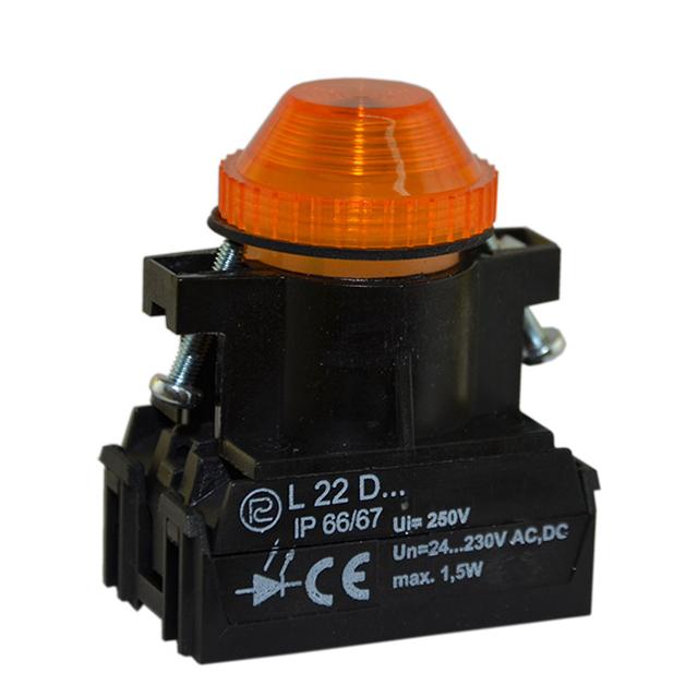 Lampka L22WDB/24V-230V żółta