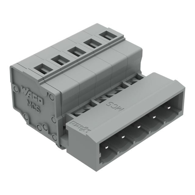 Wtyk MCS-MIDI Classic 5-biegunowy szary raster 5mm /50szt./ 231-605/018-000 WAGO