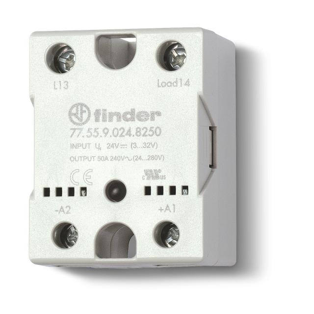 Przekaźnik półprzewodnikowy 1 Z; 50A; sterowanie 230V AC; wyjście 230V AC załączanie w zerze