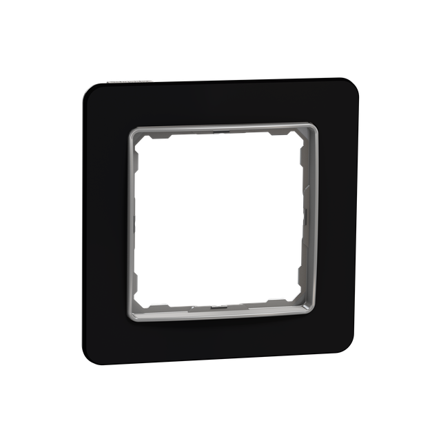 Sedna Design & Elements Ramka pojedyncza szkło czarne efekt szkła SDD361801 Schneider