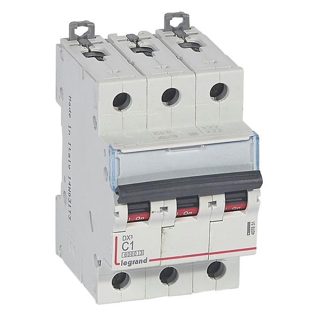 Wyłącznik Nadprądowy S 303 3P C1A 6kA DX3 407851 LEGRAND