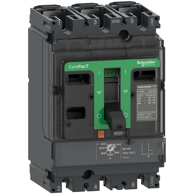 Wyłącznik mocy ComPacT NSX NSX250F MA150 3P 36kA C25F3MA150 SCHNEIDER