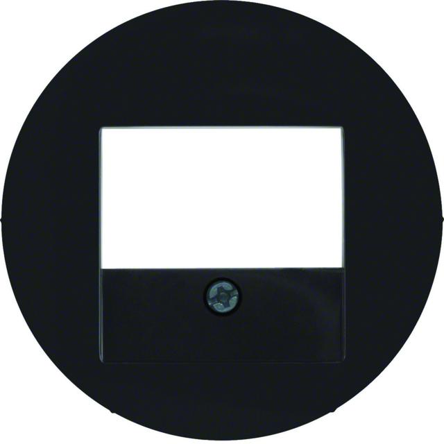 BERKER R.x Płytka czołowa do gniazda głośnikowego i gniazda ładowania USB czarny połysk 10382045 HAG