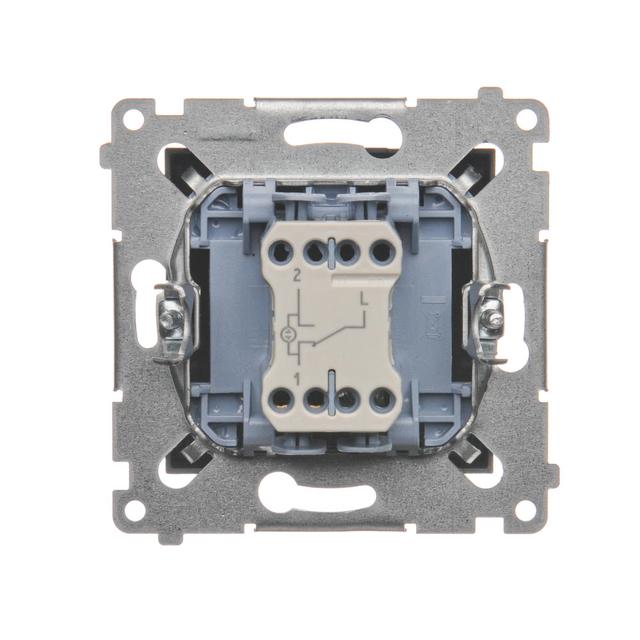 Simon 54 Łącznik schodowy z podświetleniem LED 10A 250V szybkozłączka antracyt DW6L.01/48 KONTAKT
