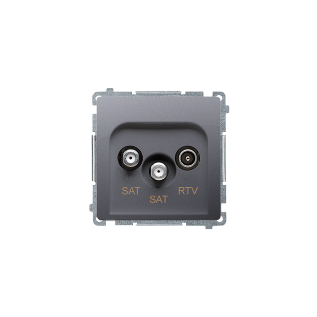 Simon Basic Gniazdo antenowe satelitarne podwójne końcowe SAT-SAT-RTV 2xwejście: SAT: 5–2400 MHz RTV