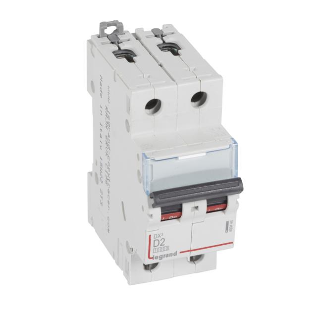 Wyłącznik Nadprądowy S 312 2P D2A 10000A DX3 409444 LEGRAND