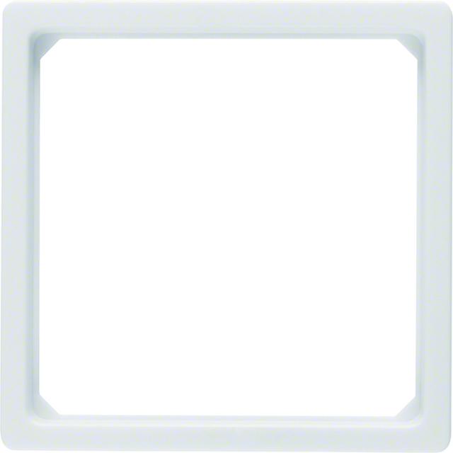 BERKER Q.x Pierścień adaptacyjny do płytki czołowej 50x50mm biały aksamit 11096079 HAGER