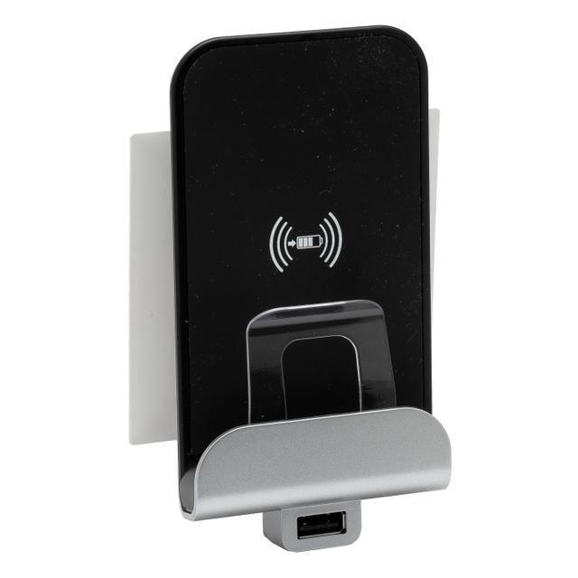 Niloe Step - ładowarka indukcyjna + gniazdo USB typu A, Legrand