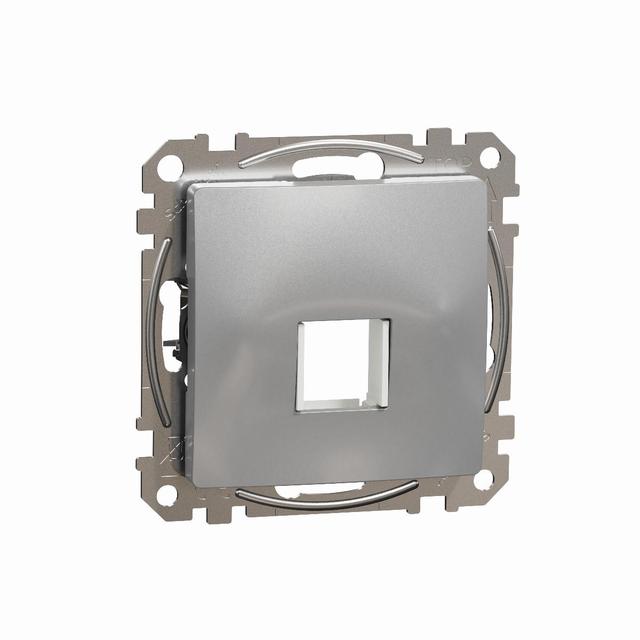 Sedna Design & Elements Płytka centralna keystone srebrne aluminium SDD113421 Schneider